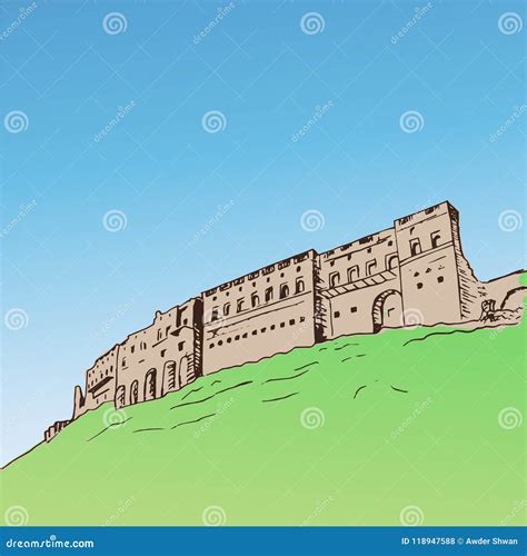 Erbil City Skyline. Cartoon Vector | CartoonDealer.com #170331789