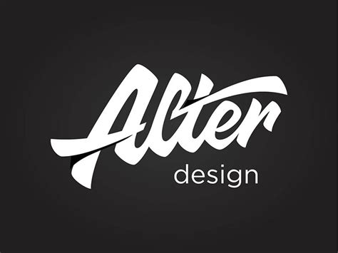 Alter | Script logo design, Hand lettering logo, Logo design ...