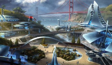 Starfleet Academy, Star Trek | Star trek online, Futuristic city, Star trek