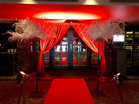 A night at the Oscar's theme, red carpet entrance