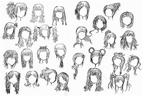 Girl Hairstyle Drawing at GetDrawings | Free download