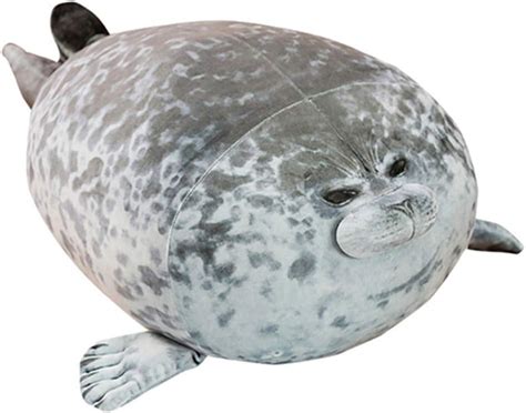 Amazon.com: OUKEYI Cute Seal Pillow，Stuffed Cotton Plush Animal Toy Lovely Ocean Plushies Animal ...