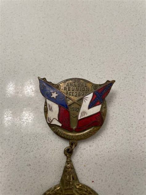 Texans Always Move Them! Hood’s Texas Brigade Veterans Badge - (1861-1865) AMERICAN CIVIL WAR ...