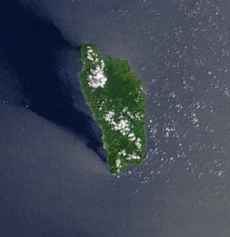 Satellite Map of Dominica