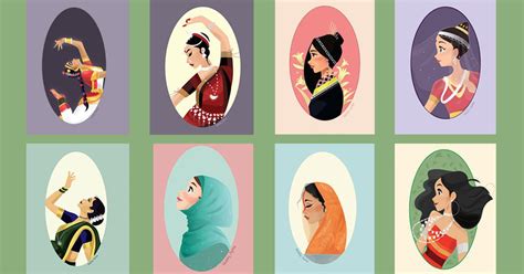 Beauty in Diversity: Agrima Kaji’s illustrations of women depict India’s diverse cultural identity