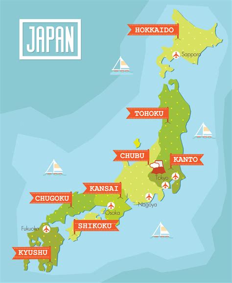 Map of Japan - Guide of the World