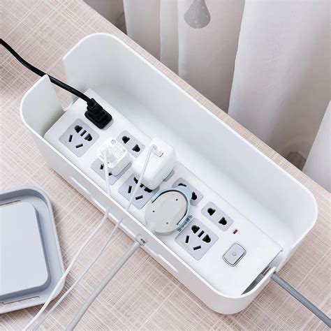 Power Strip Cable Management Box Organizer Fireproof Plastic Cable ...