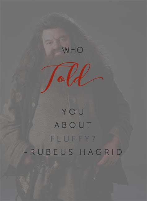 harry potter character quote • rubeus hagrid | Rubeus hagrid, Character ...