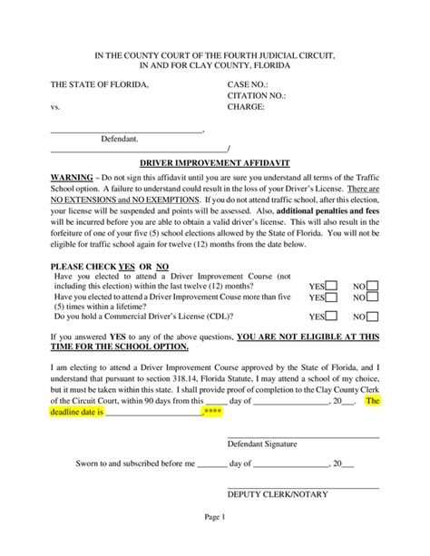 Fill - Free fillable Clay County Florida Clerk of Court and Comptroller PDF forms