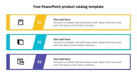 Try out this free PowerPoint product catalog template to give an ...