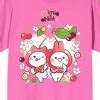 Mimi & Neko Cherry Logo Men's Pink Short Sleeve Tee-3xl : Target