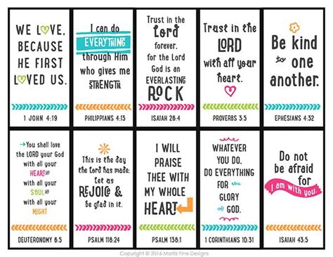 10 Bible Verse Memorization Cards for Kids | Free Printable | Bible ...