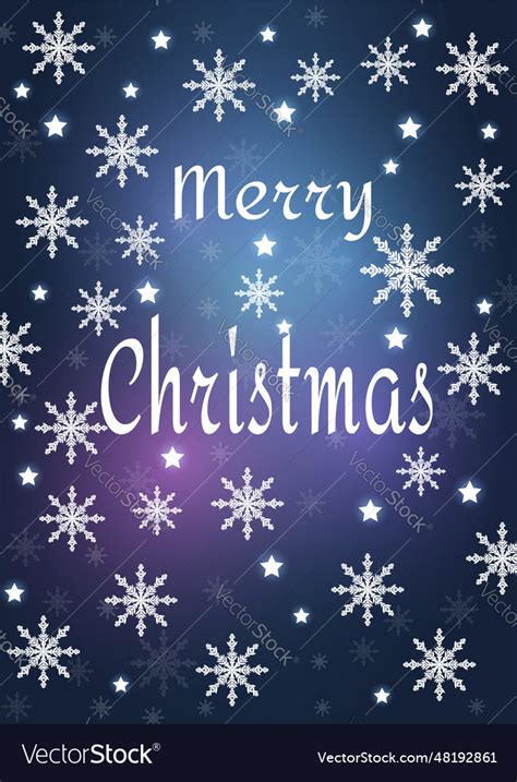 Merry christmas blue background design Royalty Free Vector