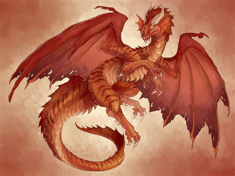 DnD - Ancient Red Dragon by Lucieniibi on DeviantArt