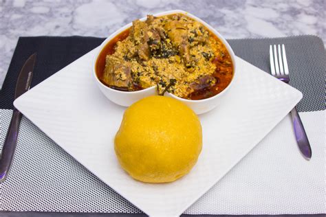 Egusi Soup with fufu - Open Sharaton Eatery