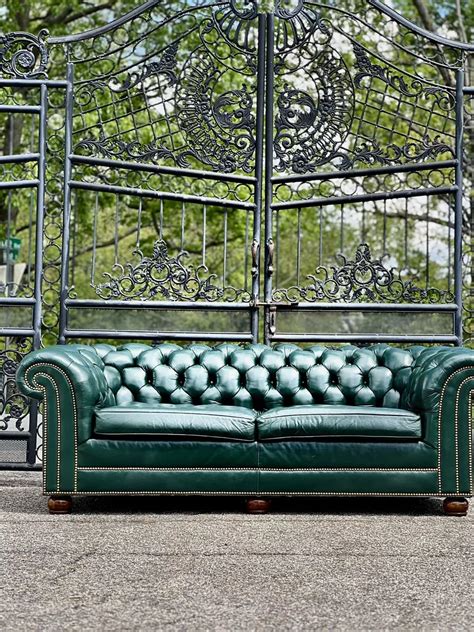 Green Leather Chesterfield Sofa Uk | Cabinets Matttroy