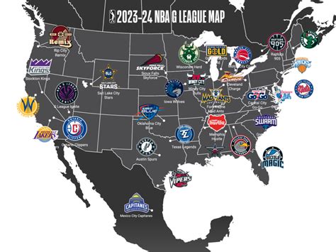 Nba G League Teams Map - Vally Isahella