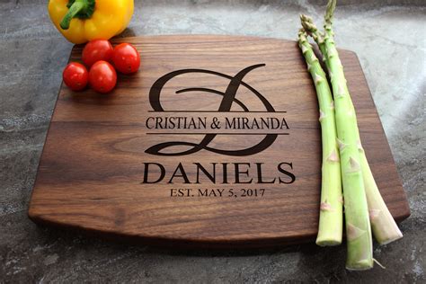 Personalized Cutting Board - Engraved Cutting Board, Custom Cutting Board, Wedding Gift ...