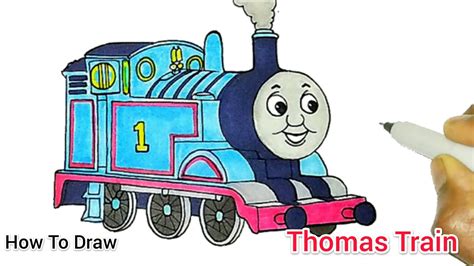 How To Draw Thomas Train | Thomas & Friends | Cartooning cute drawings - YouTube