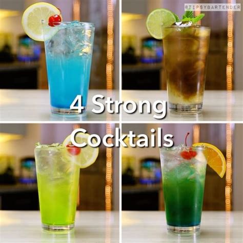 4 STRONG COCKTAILS 💪🍹 Here's four strong drinks you can order at the ...