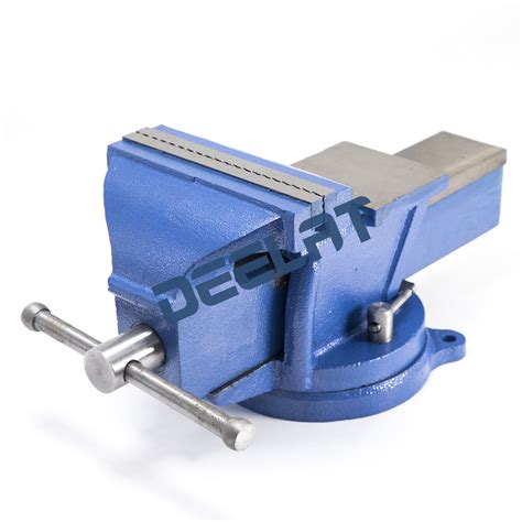 Heavy Duty Bench Vise with Anvil and Swivel Base - 6" - All Steel