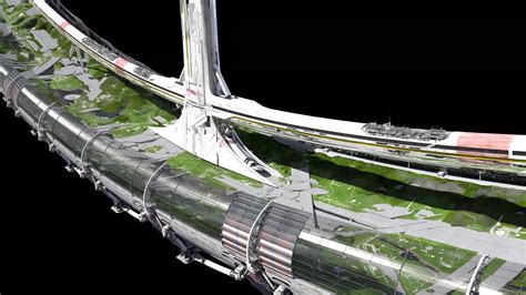 Elysium Space Station - Concept Art | Syd Mead & inspired | Pinterest