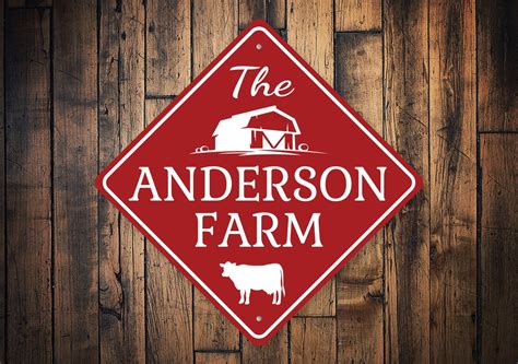 Custom Family Farm Sign, Family Farm Sign, Farmer Road Sign, Farmer ...