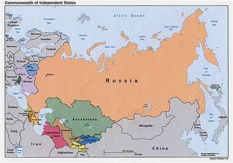 Map of Russia political Regional: Map of Russia Country