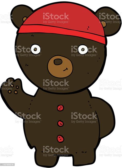 Cartoon Black Bear Cub Stock Illustration - Download Image Now - Animal ...