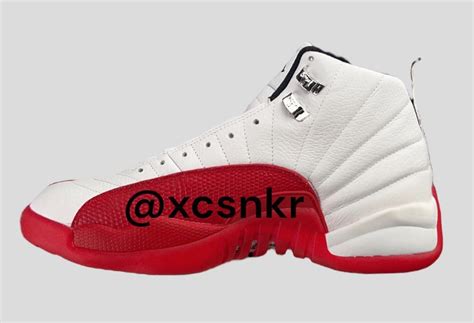 First Look at This Year's 'Cherry' Air Jordan 12 Expected to drop in October.