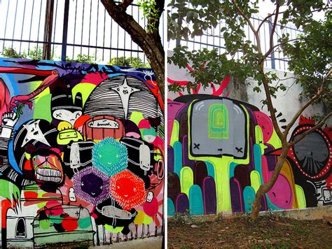 brazilian street art: rui amaral + mazu prozac