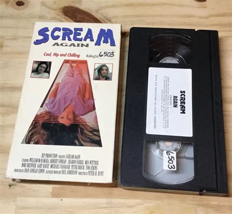 SCREAM AGAIN (1998) VHS + Box Protector RARE HORROR William McNamara ...