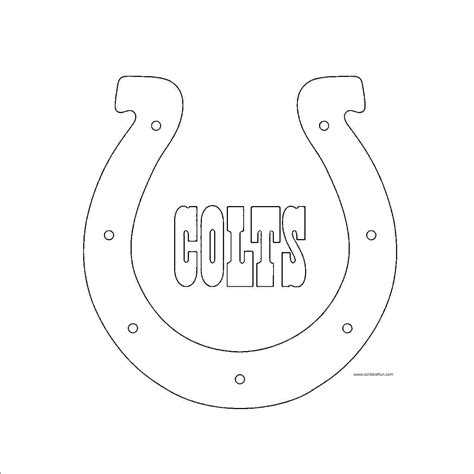 Indianapolis Colts Helmet Coloring Blank Coloring Pages