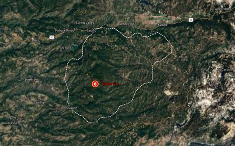 Caldor Fire Map, Update As Over 20,000 Evacuated Due to California Blaze