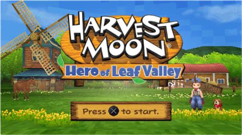 Harvest Moon Hero of Leaf Valley PSP ISO Highly Compressed - SafeROMs