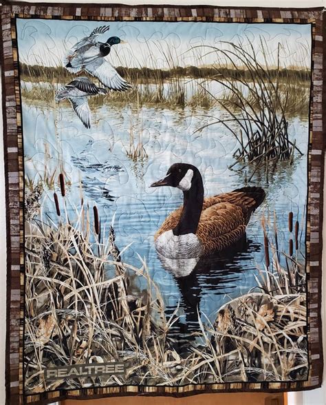 Duck Quilt Ducks on a Pond Mallard Duck Furniture and Room | Etsy