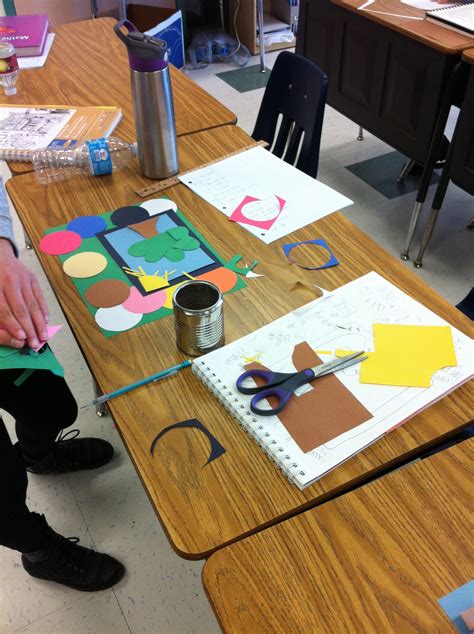 Classroom 205 students working on construction paper collage | Upper elementary art, Elementary ...
