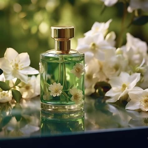 Premium AI Image | perfume with jasmine flowers