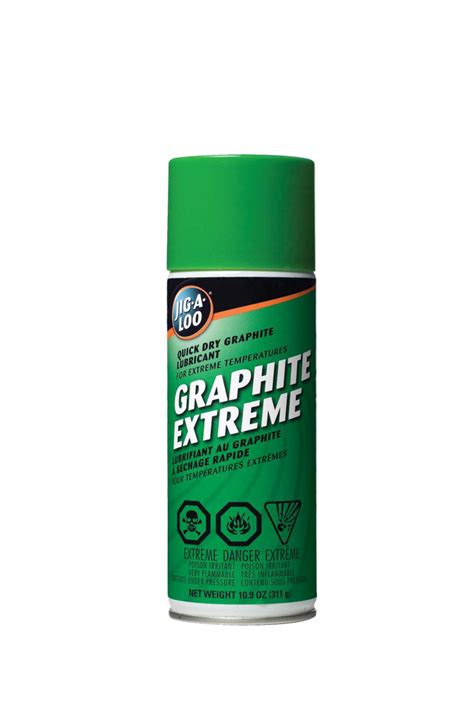 JIG-A-LOO Extreme Temperature Graphite Lubricant Spray, 311-g ...