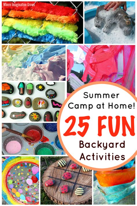 Summer Camp at Home! 25 Fun Backyard Kids Activities - Where Imagination Grows