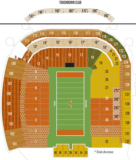 Longhorn Stadium Seating Chart