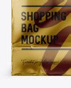 Metallic Paper Shopping Bag Mockup - Front View - Free Download Images ...