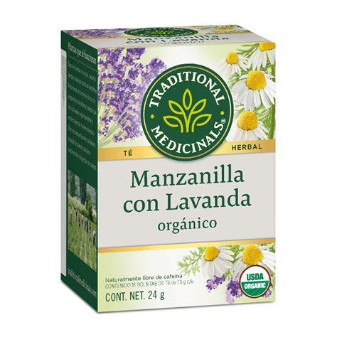 Traditional Medicinals • Té Orgánico de Manzanilla con Lavanda