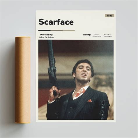 Scarface Poster, Scarface Print, Scarface Decor, Scarface Wall Art ...