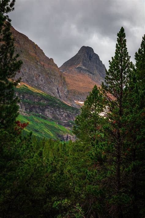 Many Glacier Hiking Trail Scenics, Glacier National Park Stock Photo - Image of glacier ...