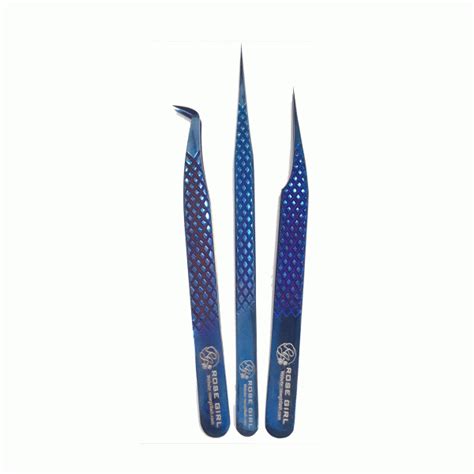 BLUE DIAMOND TWEEZERS SET - ROSE GIRL