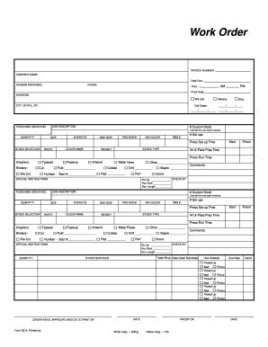 18 Printable Work Order Request Form Templates - Fillable Samples in PDF, Word to Download ...