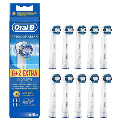 Original Braun Oral-B Precision Clean Replacement Toothbrush Heads 10 ...