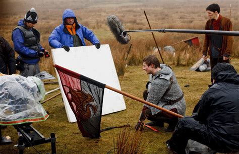 Merlin - Behind the Scenes - Bradley James Photo (33921926) - Fanpop