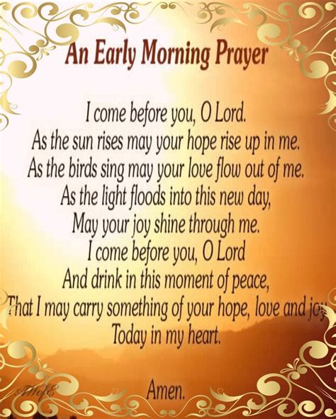 An Early Morning Prayer quotes morning prayer good morning good morning ...